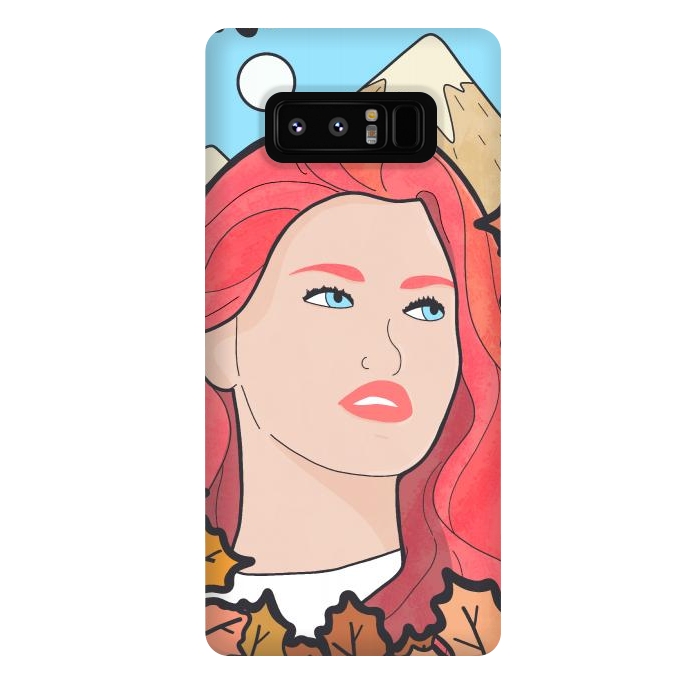 Galaxy Note 8 StrongFit The autumn girl by Steve Wade (Swade)