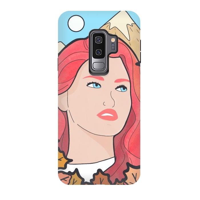 Galaxy S9 plus StrongFit The autumn girl by Steve Wade (Swade)