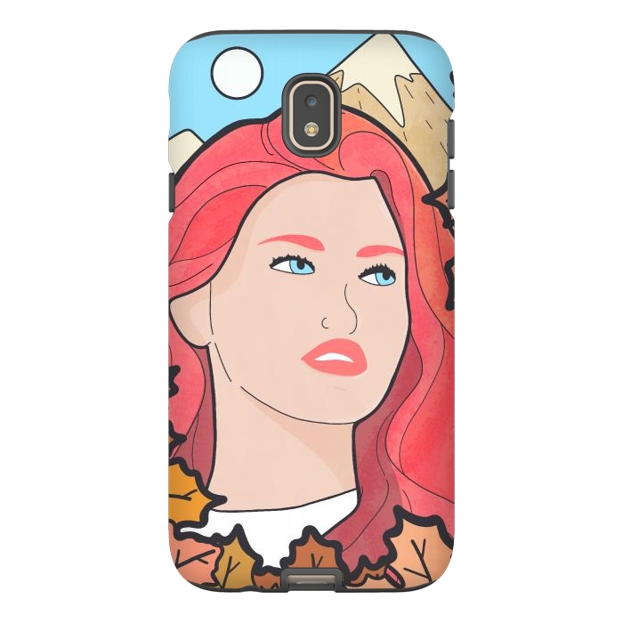 Galaxy J7 StrongFit The autumn girl by Steve Wade (Swade)