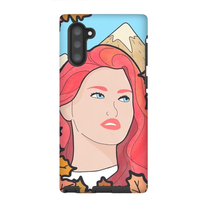 Galaxy Note 10 StrongFit The autumn girl by Steve Wade (Swade)