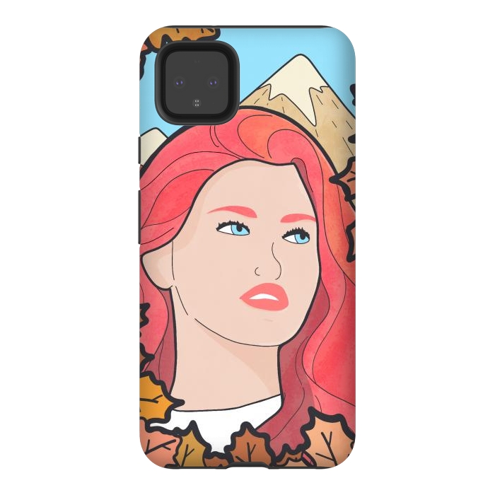 Pixel 4XL StrongFit The autumn girl by Steve Wade (Swade)