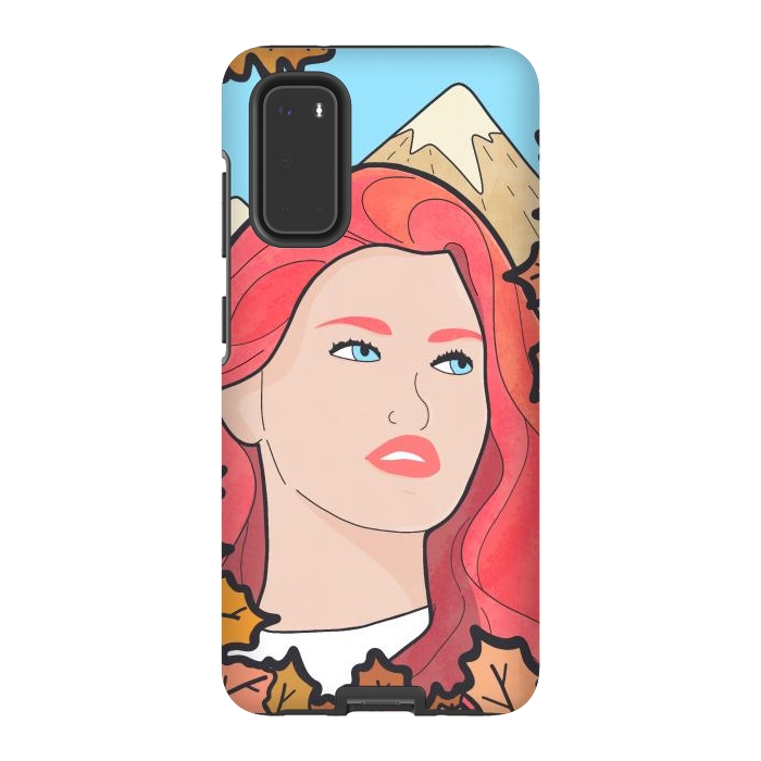 Galaxy S20 StrongFit The autumn girl by Steve Wade (Swade)