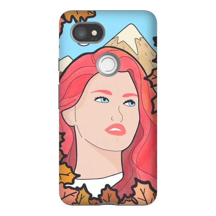 Pixel 2XL StrongFit The autumn girl by Steve Wade (Swade)