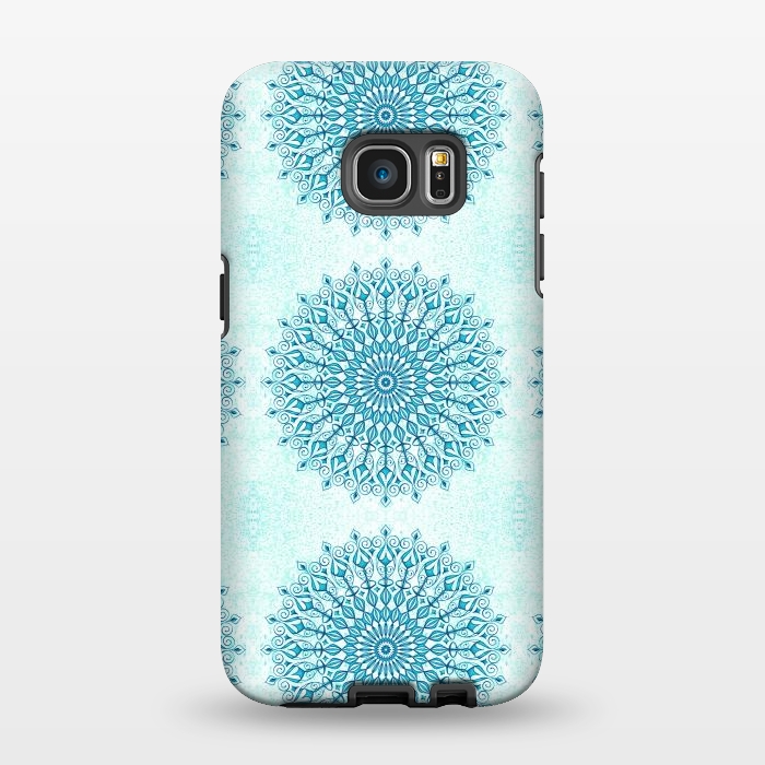 Galaxy S7 EDGE StrongFit Zen Mandala  by Julia Grifol