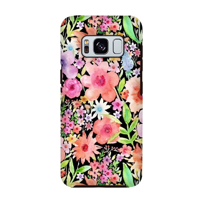 Galaxy S8 StrongFit Spring flowers at night by Julia Grifol