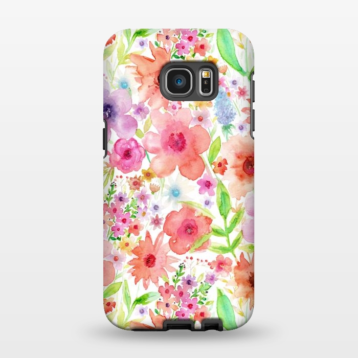 Galaxy S7 EDGE StrongFit Spring flowers by Julia Grifol