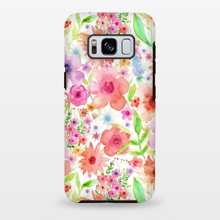 Galaxy S8 plus StrongFit Spring flowers by Julia Grifol