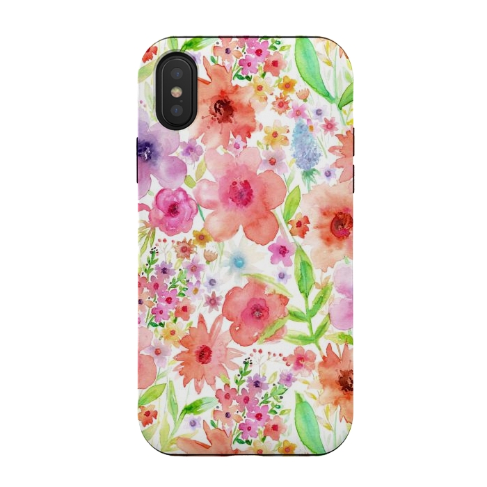 iPhone Xs / X StrongFit Spring flowers by Julia Grifol