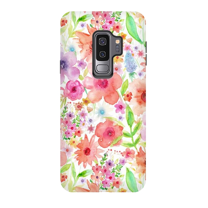 Galaxy S9 plus StrongFit Spring flowers by Julia Grifol
