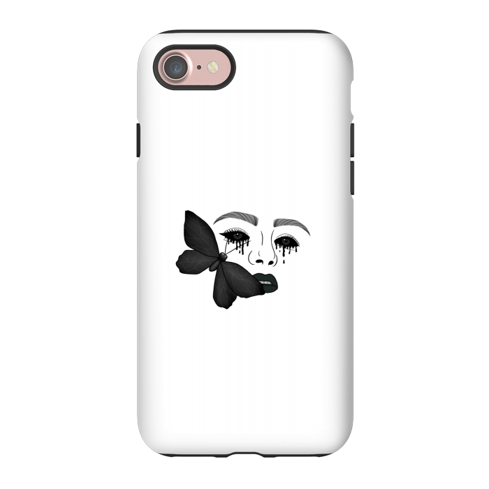 iPhone 7 StrongFit Black tears by Jms