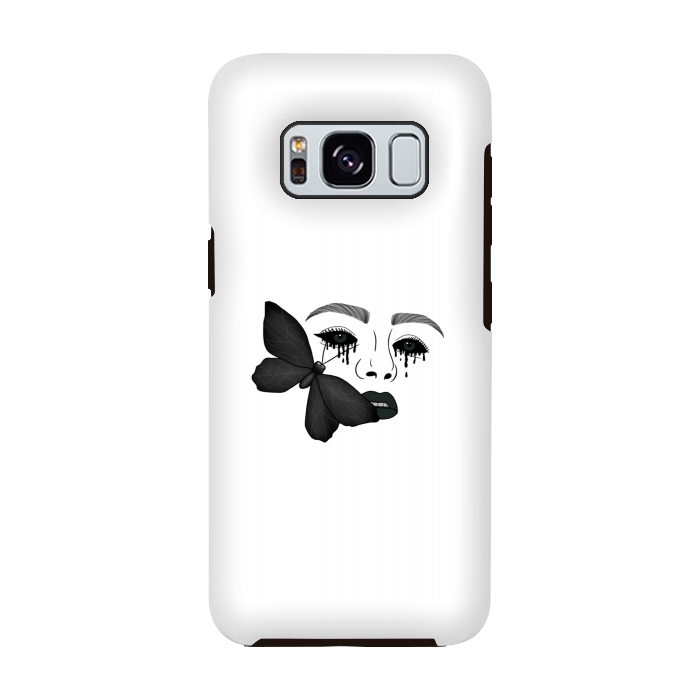 Galaxy S8 StrongFit Black tears by Jms