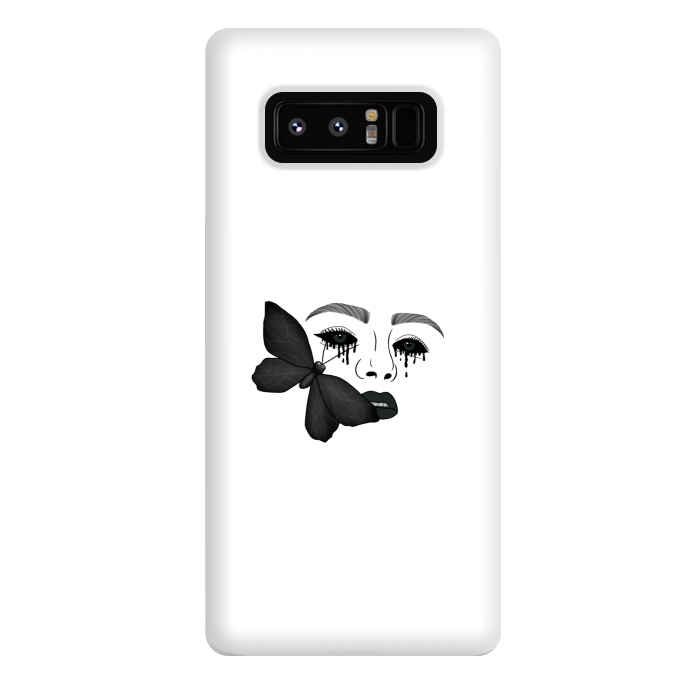 Galaxy Note 8 StrongFit Black tears by Jms