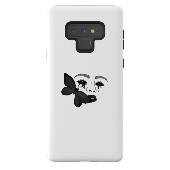 Galaxy Note 9 StrongFit Black tears by Jms