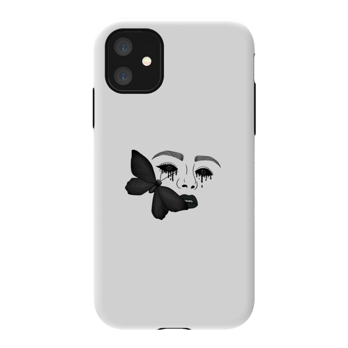 iPhone 11 StrongFit Black tears by Jms