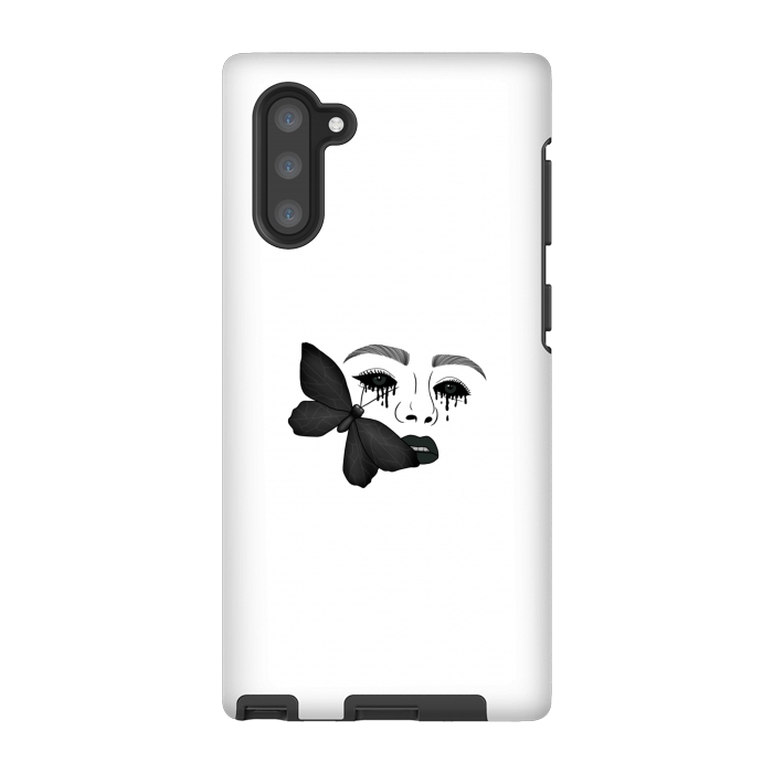 Galaxy Note 10 StrongFit Black tears by Jms