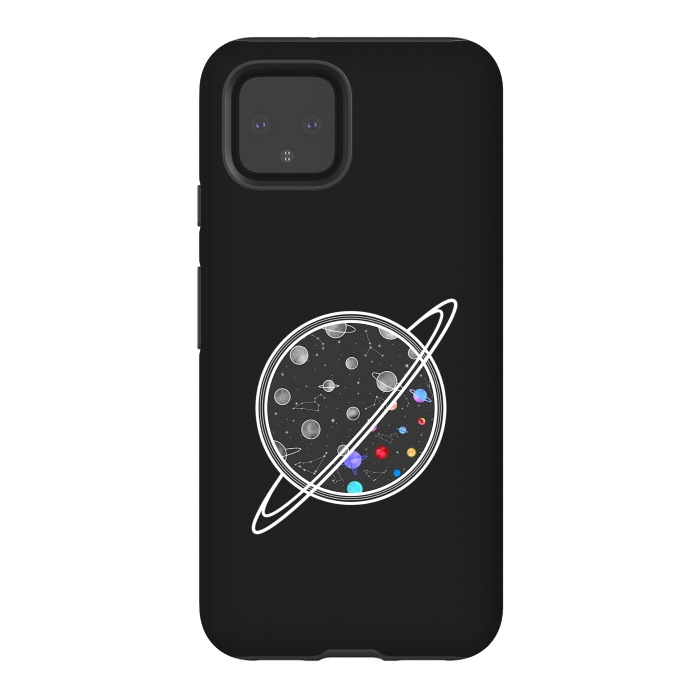 Pixel 4 StrongFit Aesthetic planets by Jms