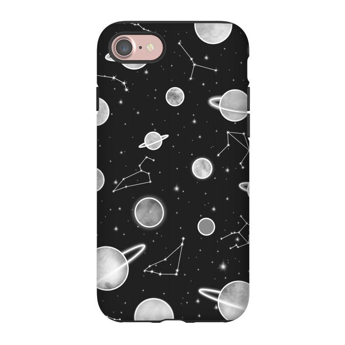 iPhone 7 StrongFit Aesthetic black&white space by Jms