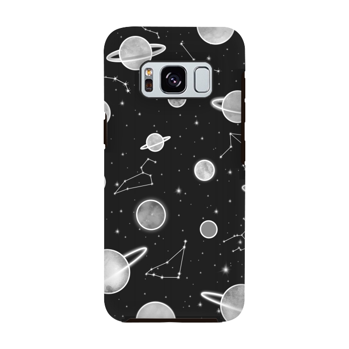 Galaxy S8 StrongFit Aesthetic black&white space by Jms