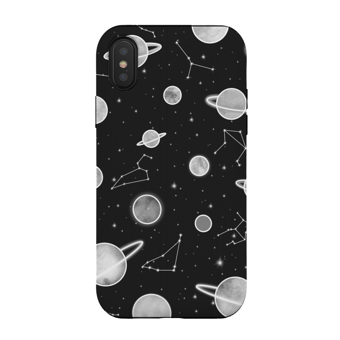 iPhone Xs / X StrongFit Aesthetic black&white space by Jms