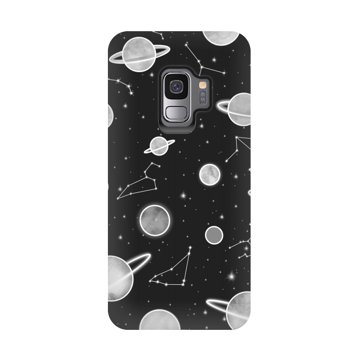 Galaxy S9 StrongFit Aesthetic black&white space by Jms