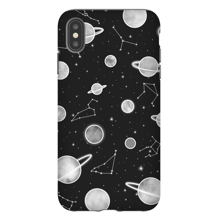 iPhone Xs Max StrongFit Aesthetic black&white space by Jms