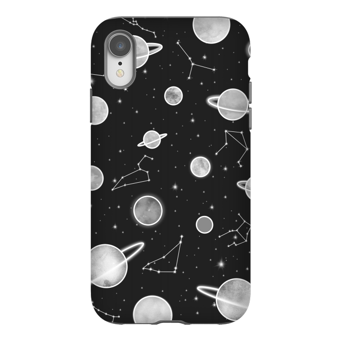 iPhone Xr StrongFit Aesthetic black&white space by Jms