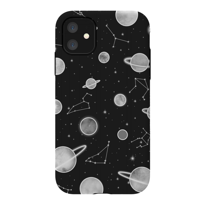 iPhone 11 StrongFit Aesthetic black&white space by Jms