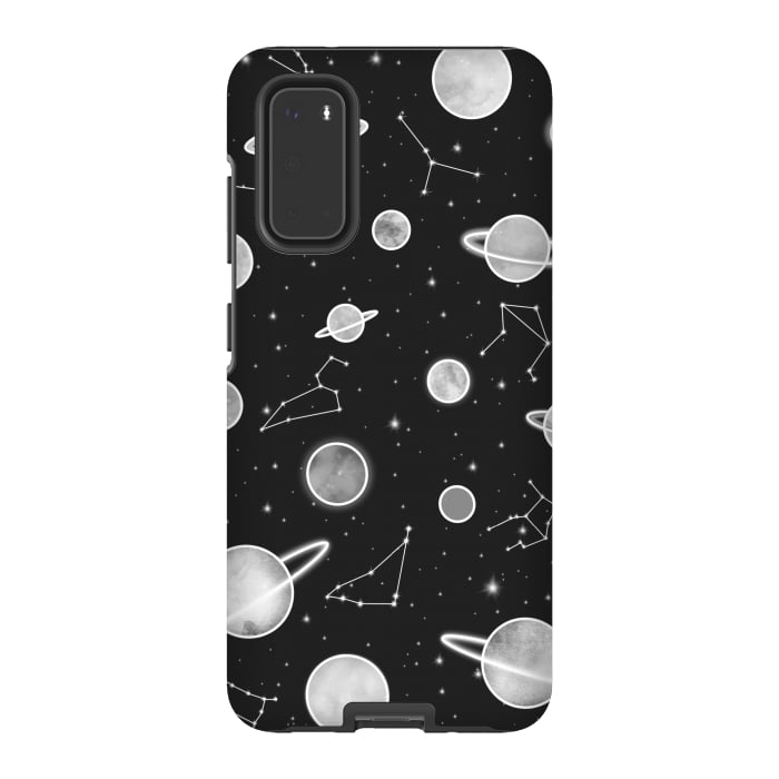 Galaxy S20 StrongFit Aesthetic black&white space by Jms