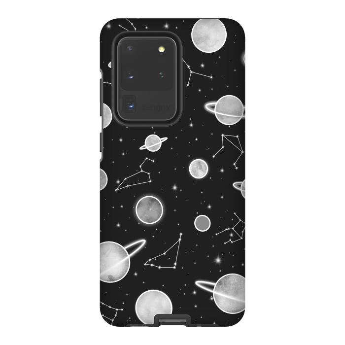 Galaxy S20 Ultra StrongFit Aesthetic black&white space by Jms