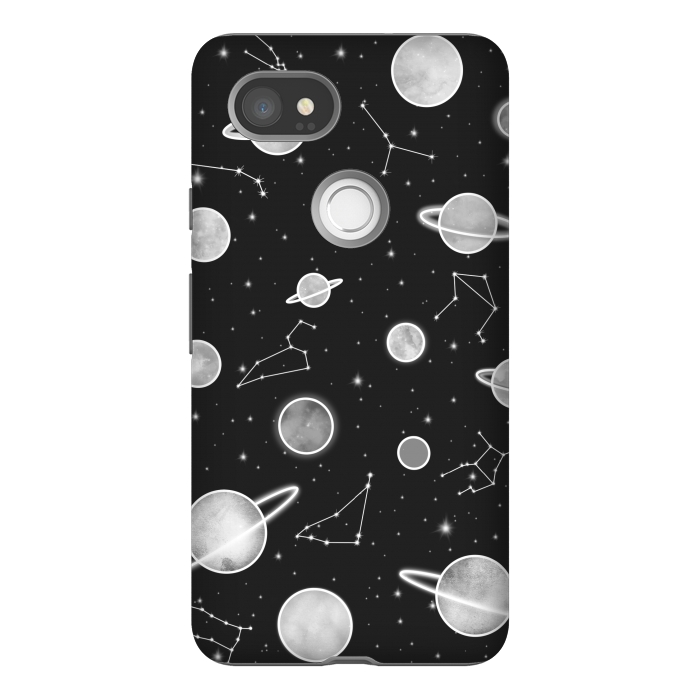 Pixel 2XL StrongFit Aesthetic black&white space by Jms