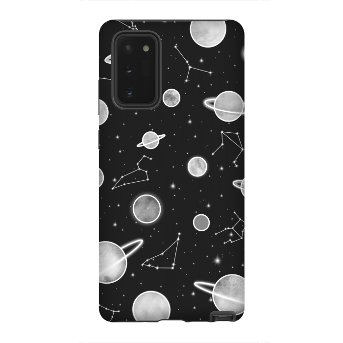 Galaxy Note 20 StrongFit Aesthetic black&white space by Jms