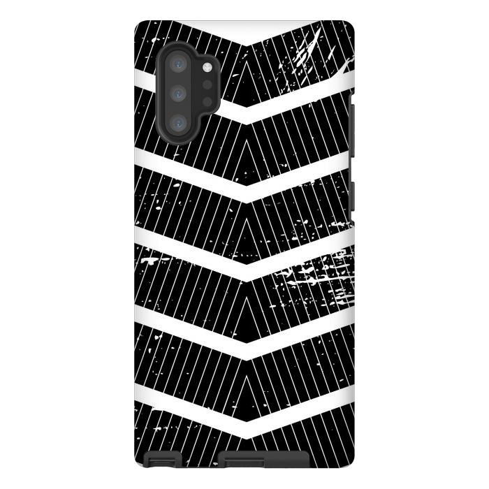 Galaxy Note 10 plus StrongFit Chevron Stripes by TMSarts