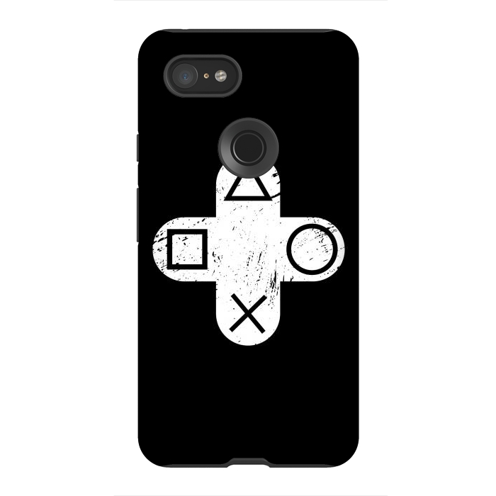 Pixel 3XL StrongFit Playstation Button by TMSarts