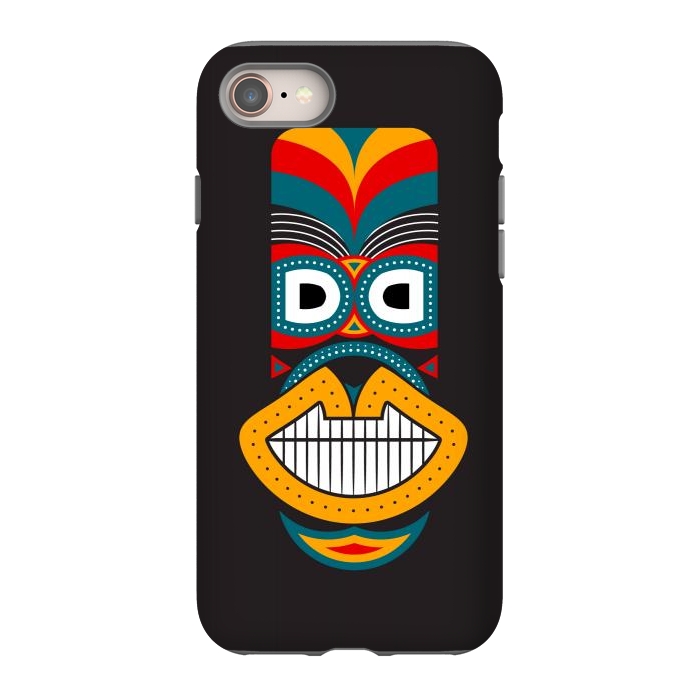 iPhone 8 StrongFit Colorful Tikki by TMSarts