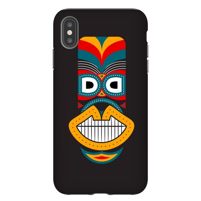 iPhone Xs Max StrongFit Colorful Tikki by TMSarts