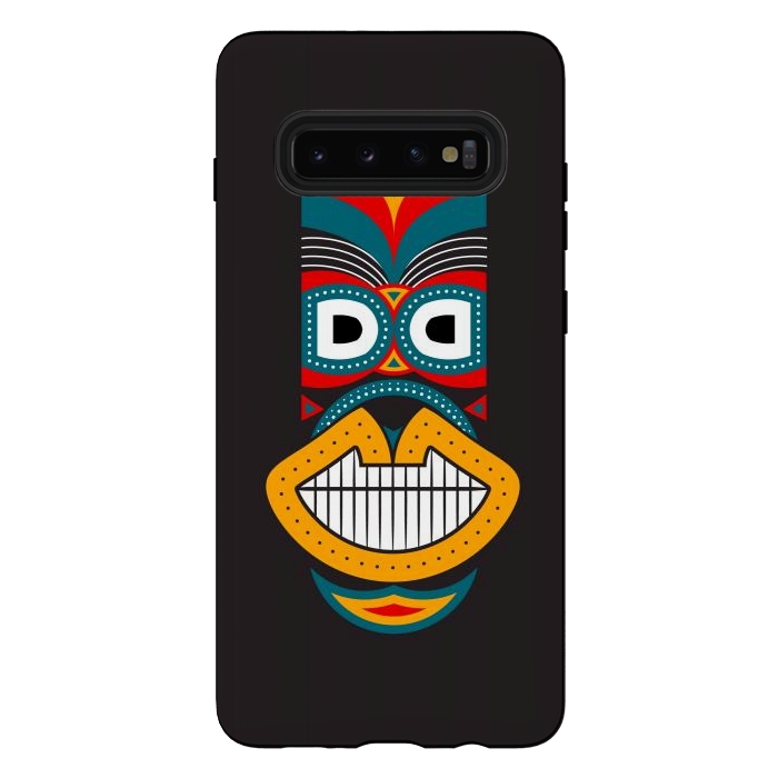 Galaxy S10 plus StrongFit Colorful Tikki by TMSarts