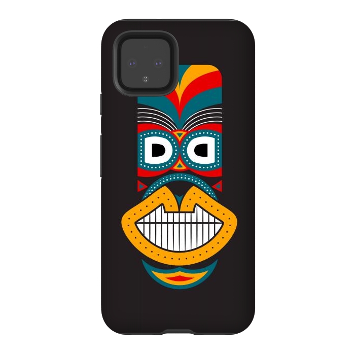 Pixel 4 StrongFit Colorful Tikki by TMSarts