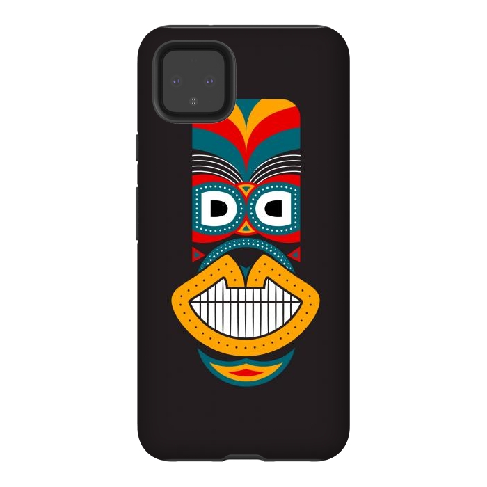 Pixel 4XL StrongFit Colorful Tikki by TMSarts