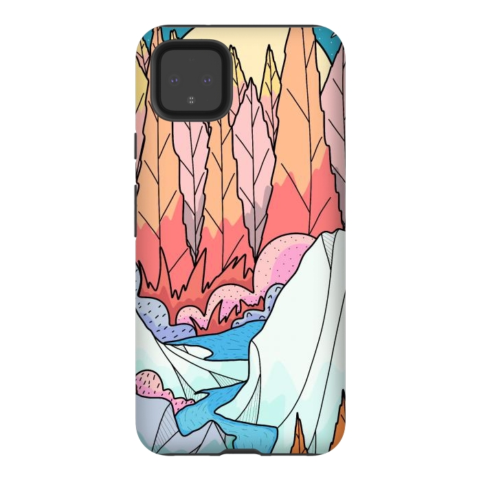 Pixel 4XL StrongFit A blue autumn stream by Steve Wade (Swade)