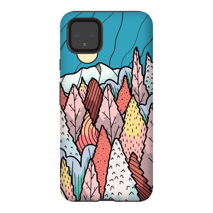 Pixel 4XL StrongFit The hill behind a forest by Steve Wade (Swade)