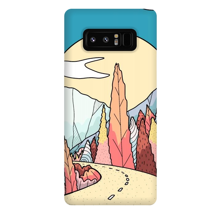 Galaxy Note 8 StrongFit An autumn road by Steve Wade (Swade)