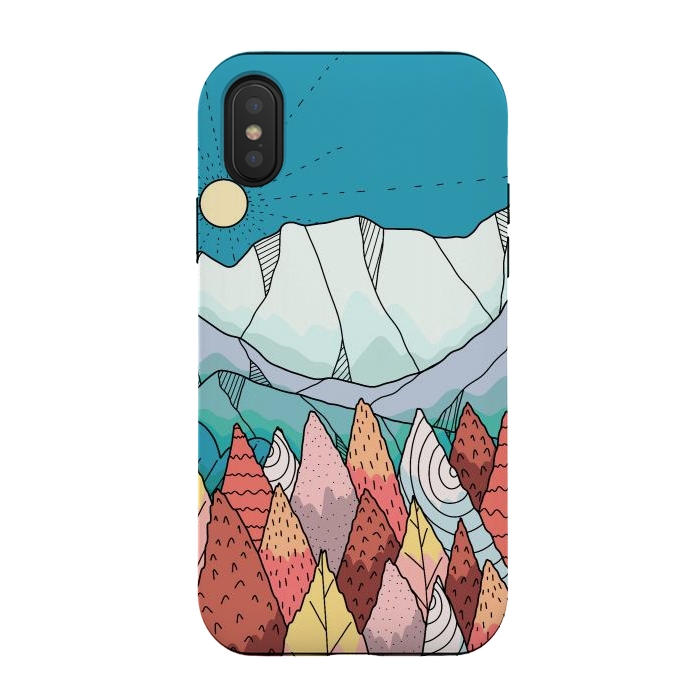 iPhone Xs / X StrongFit A morning autumn land by Steve Wade (Swade)
