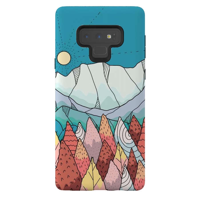 Galaxy Note 9 StrongFit A morning autumn land by Steve Wade (Swade)