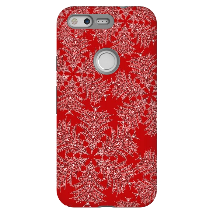 Pixel StrongFit Holiday Mandalas (Red/White) by Lotti Brown