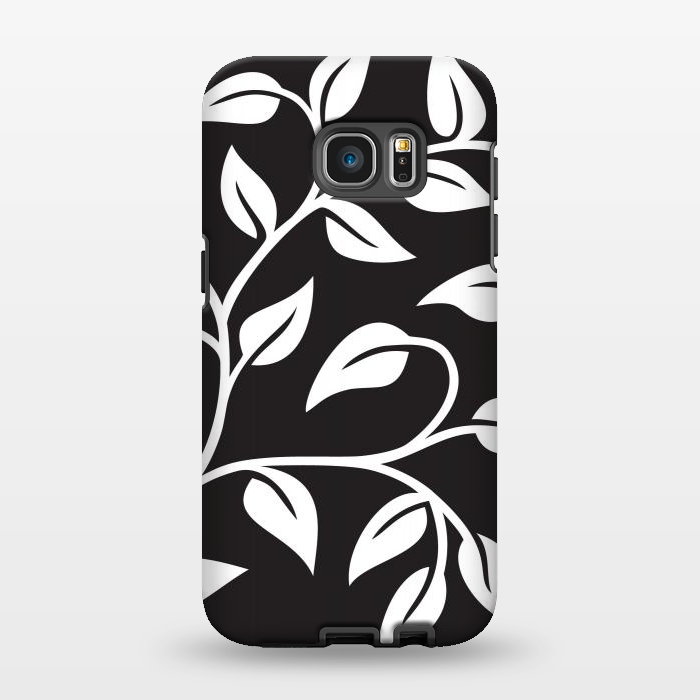 Galaxy S7 EDGE StrongFit White Leaves  by Winston