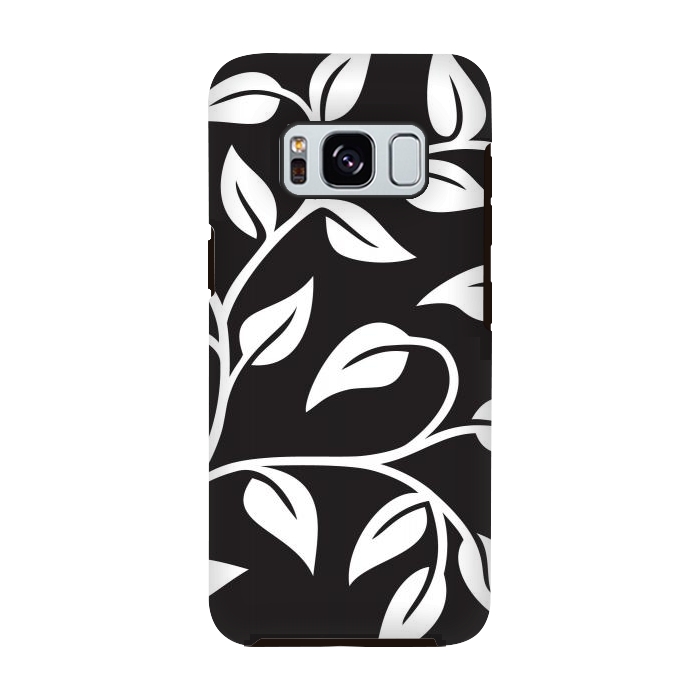 Galaxy S8 StrongFit White Leaves  by Winston