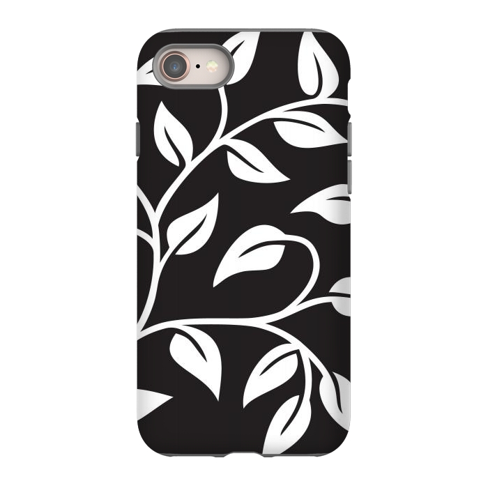 iPhone 8 StrongFit White Leaves  by Winston