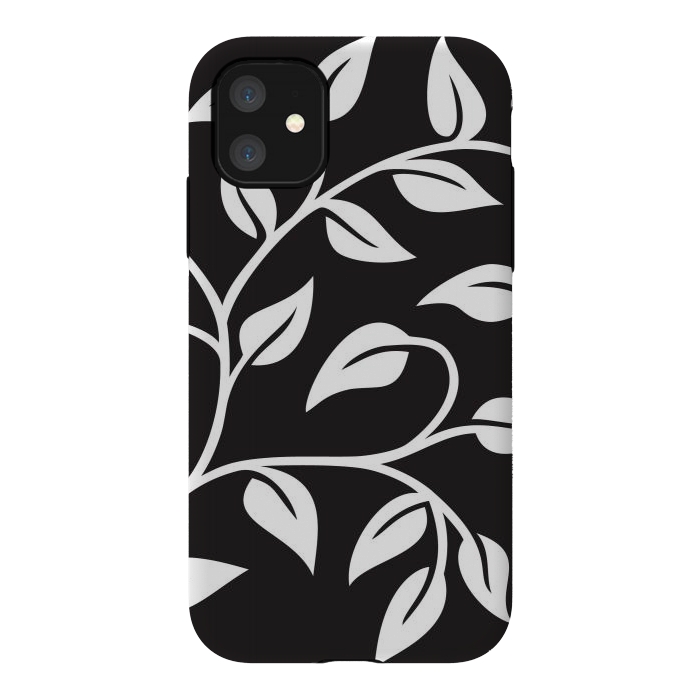iPhone 11 StrongFit White Leaves  by Winston