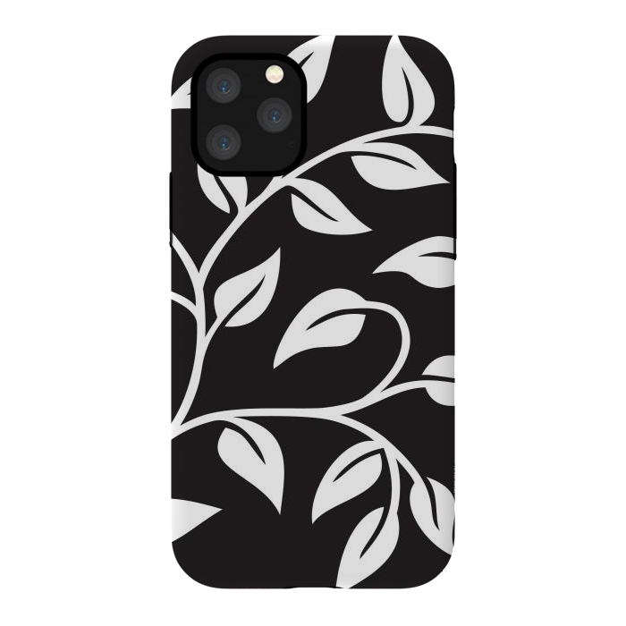 iPhone 11 Pro StrongFit White Leaves  by Winston