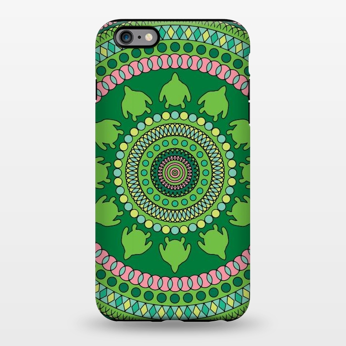 iPhone 6/6s plus StrongFit Green mandala  by Winston